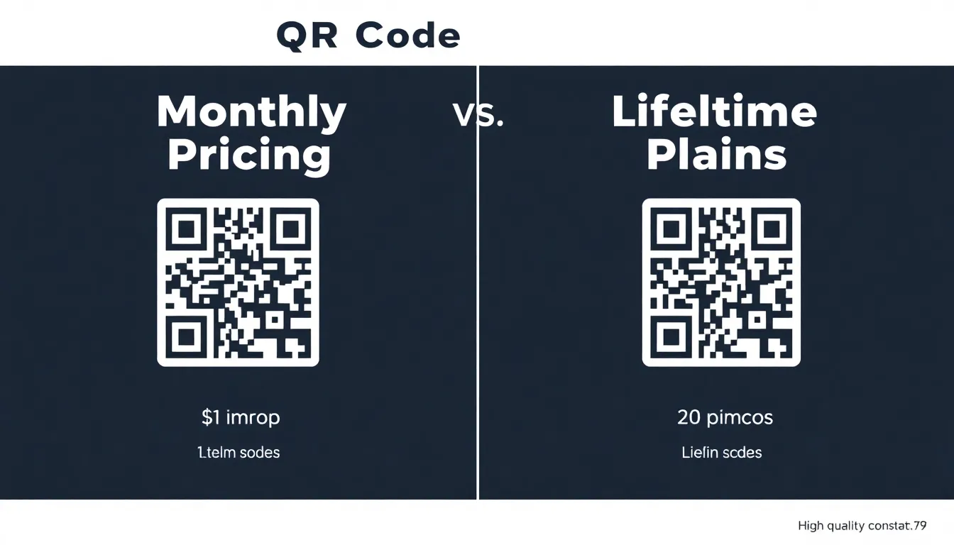Dynamic QR Code Pricing: Monthly vs Lifetime Plans Compared