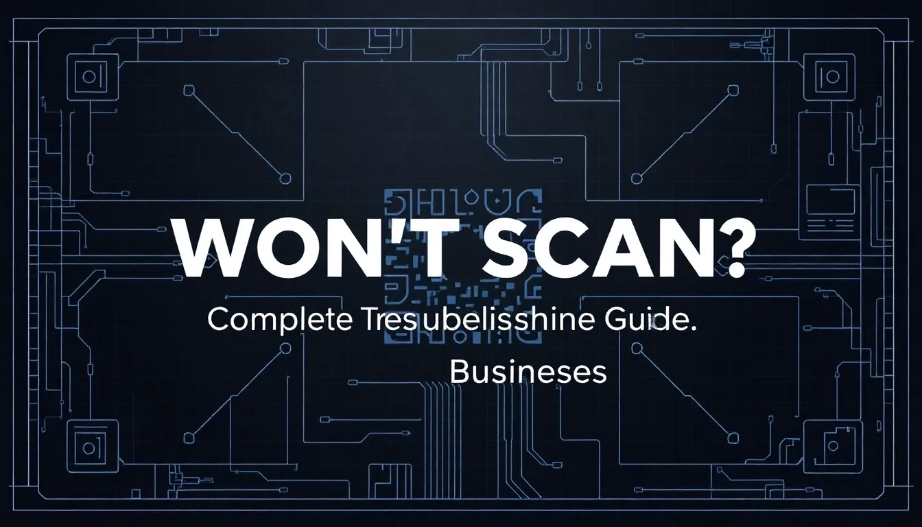 QR Code Won't Scan? Complete Troubleshooting Guide for Businesses